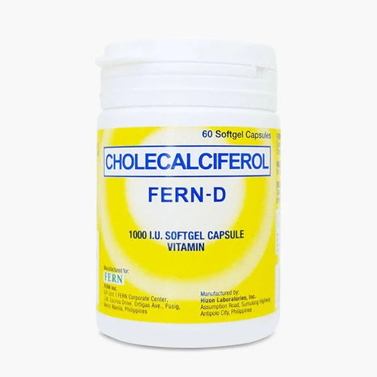 FERN-D (CHOLECALCIFEROL) 60 or 120 Softgel Capsules